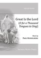 Great Is the Lord/O for a Thousand Tongues SATB choral sheet music cover